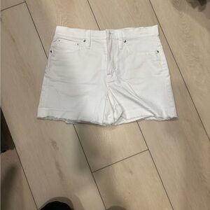 Women's White Denim Shorts